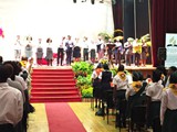 saluting the officials